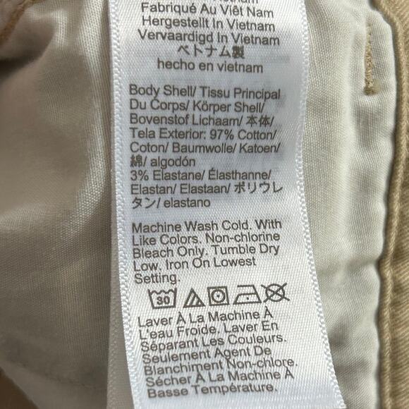 J.Crew Lobster Print Chino Pants High Rise Khaki Red Embroidered 10P - Picture 6 of 8